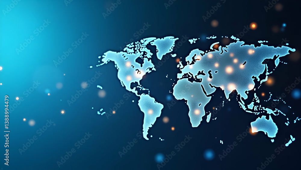 Obraz premium Advanced Visual Narrative: Cross-Border Tokenized Assets, Blockchain-Enabled Representation, Secure Exchanges & Transparent Registries for Global Asset Transfers