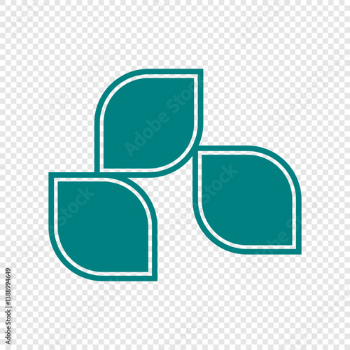 Minimalist Nature-Themed Number Tag