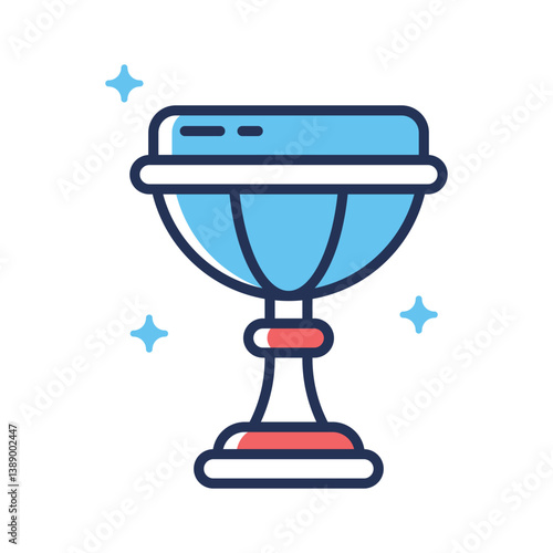 Have a look at this latest flat outline icon of holy grail