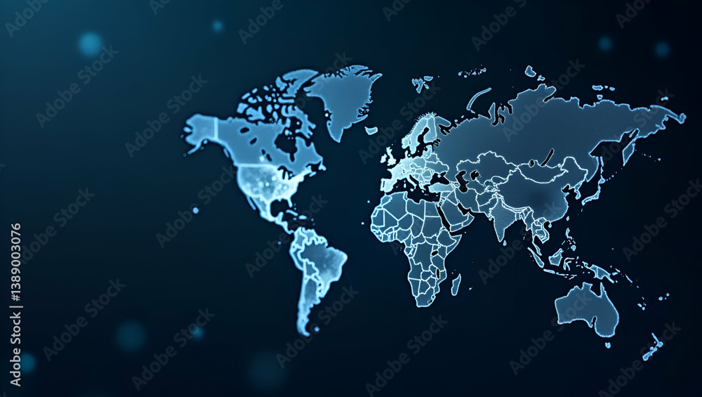 Obraz premium Revolutionizing Cross-Border Finance: AI-Driven Imagery Showcasing Machine Learning for Secure International Payments and Dynamic Global Exchanges in Stock Photos