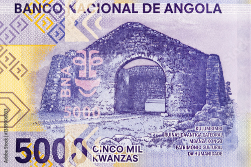 Ruins of the Cathedral of Sao Salvador do Congo from money