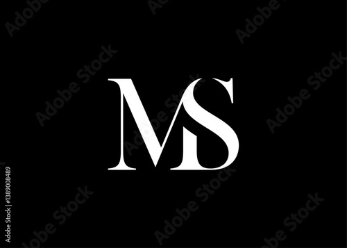 Luxury MS letter mark