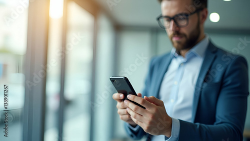 Revolutionizing Mobile Transactions: Advanced Digital Wallet Solutions for Secure Fund Management and Fintech Innovation in Stock Imagery with Left-Side Space