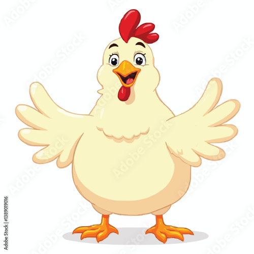 cartoon funny chicken 