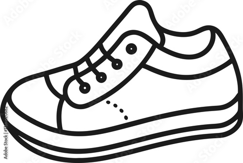 kid shoe outline icon