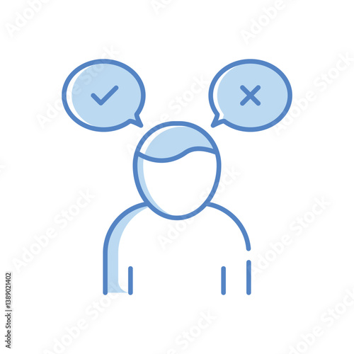 Decision Making Vector icon