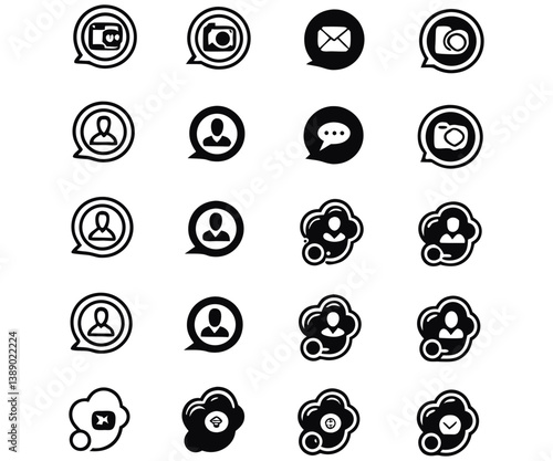 Skype icon set