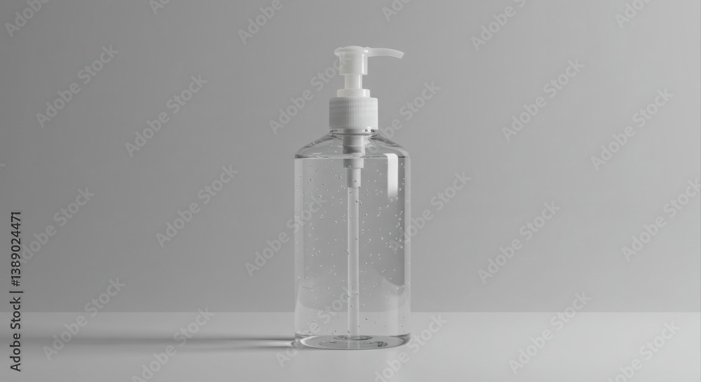 Clear hand sanitizer bottle mockup. Clear hand sanitizer bottle mockup.