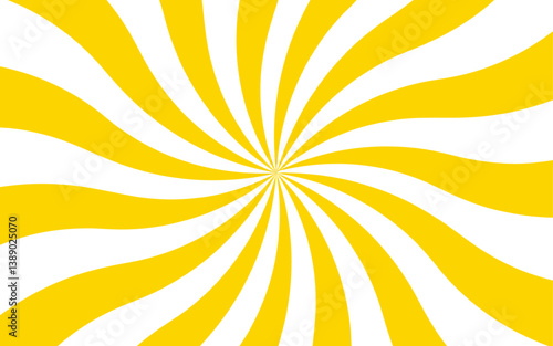 Abstract explosion with Sun ray radial beam sunrise. Funky ray elements, circle motifs. Sunset light retro design. Vintage sunrays swirl sun beam pattern. Swirl texture with stripes,striped background