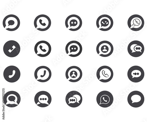 Skype icon set
