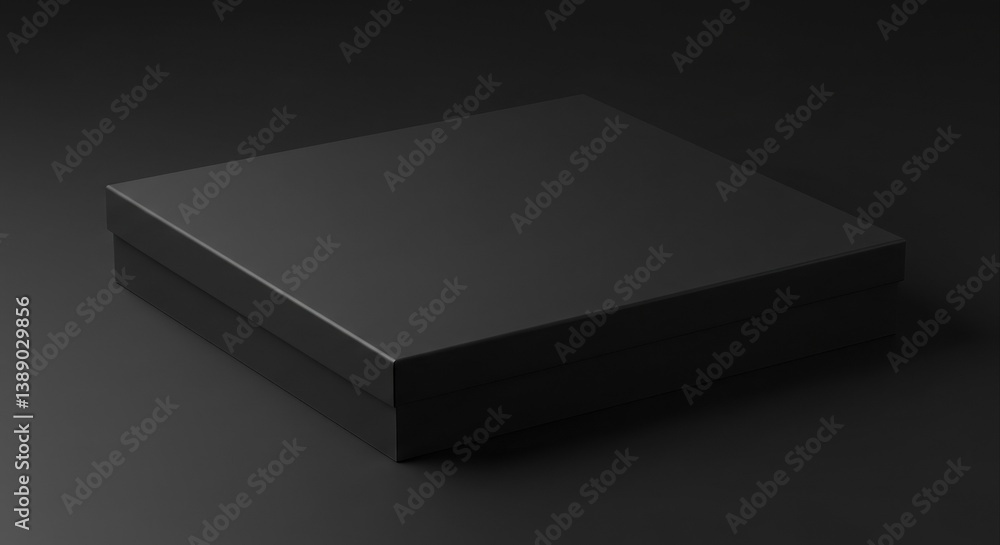 Empty black box mockup for design. Empty black box mockup for design.