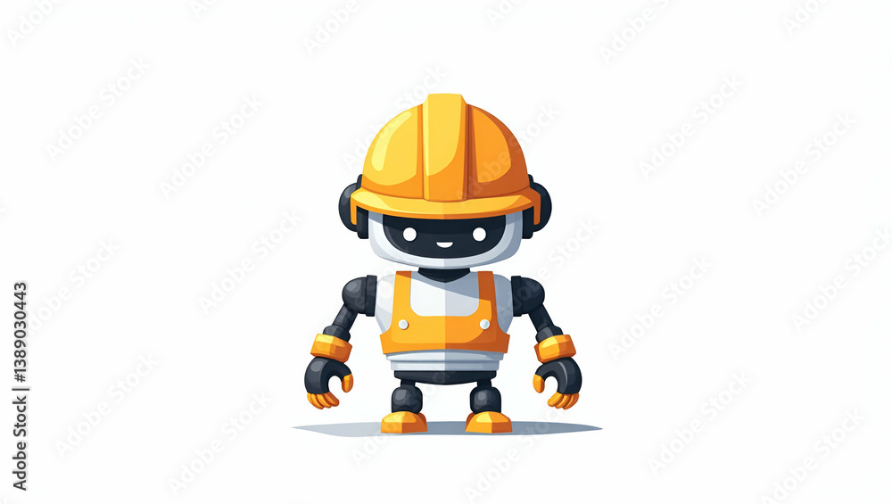 Elevate Construction Quality: Flat Modern Robotics Integrating Automation, Engineering, and Sustainable Design in Cute Vector Illustrations for Compelling Photo Stock Elevate Construction Quality: Flat Modern Robotics Integrating Automation, Engineering, and Sustainable Design in Cute Vector Illustrations for Compelling Photo Stock
