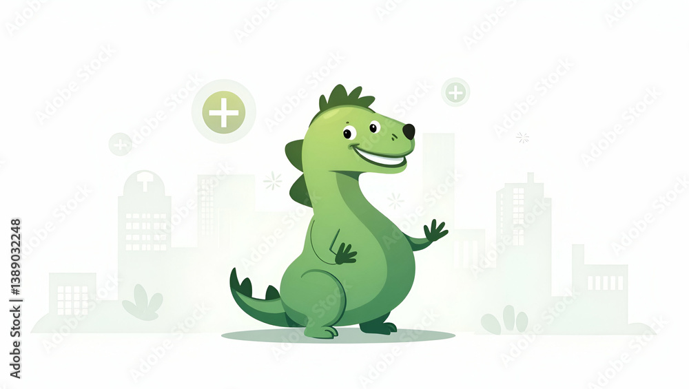 Obraz premium Flat Vector Illustration of Green Fintech: Sustainable Digital Platforms & Eco-Efficient Financial Products Driving Responsible Finance in Global Markets