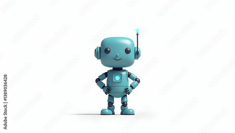 Fototapeta premium Explore how autonomous decision systems leverage AI analytics and algorithm-driven insights for optimized business strategies in a cute vector style.