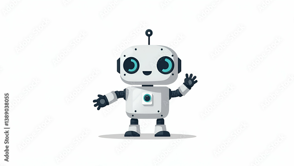 Flat Cutting-Edge AI Robots: Dynamic Sensor Integration for Precision Engineering & Superior Photo Stock Quality in Cute Vector Illustrations Flat Cutting-Edge AI Robots: Dynamic Sensor Integration for Precision Engineering & Superior Photo Stock Quality in Cute Vector Illustrations