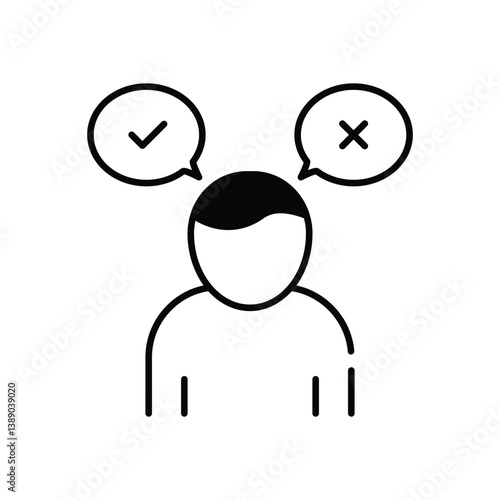 Decision Making Vector icon