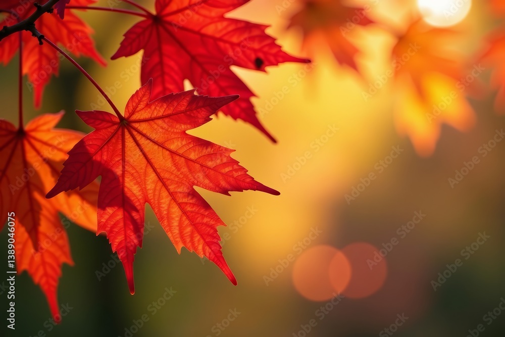 A close-up photo of vibrant maple leaves creating a captivating abstract background, yellow, red A close-up photo of vibrant maple leaves creating a captivating abstract background, yellow, red