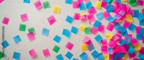 Colorful Confetti Celebration Background.