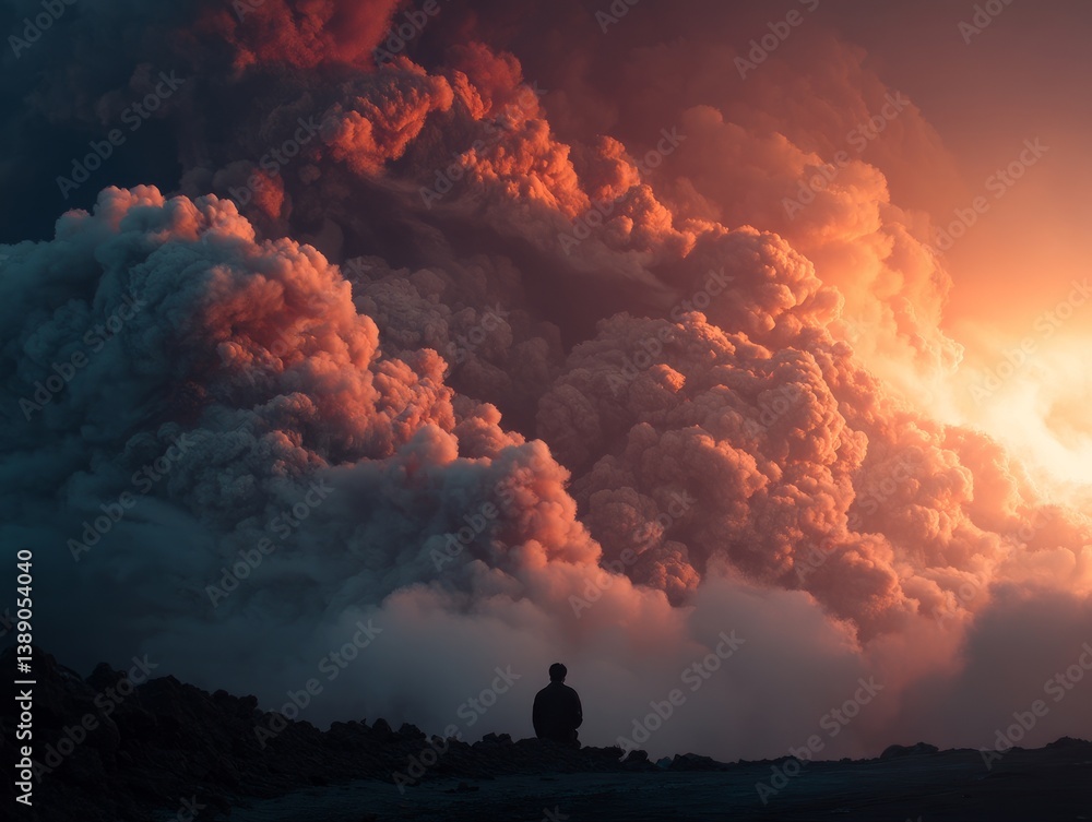 forest fire and volcanic eruption.