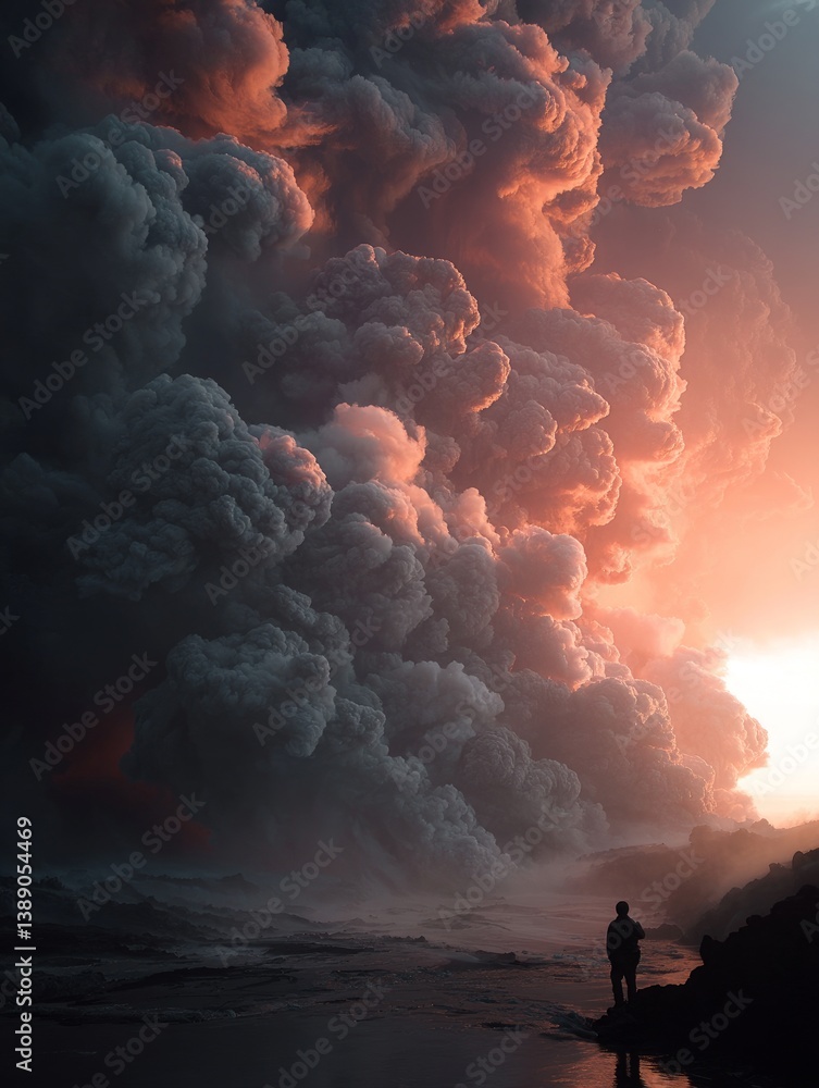 forest fire and volcanic eruption.