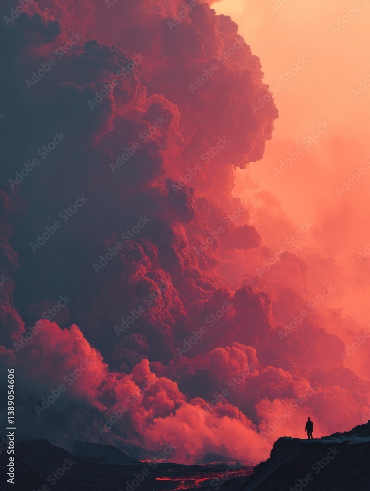 forest fire and volcanic eruption.