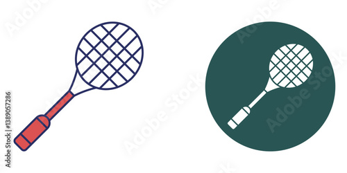Badminton icon Fill & Background Styles