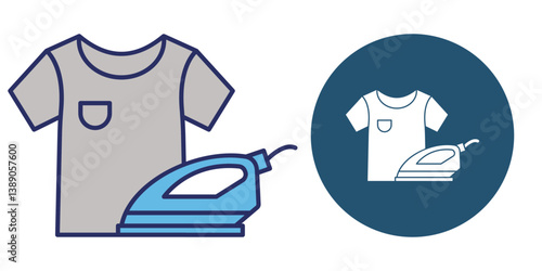   Dry Cleaning   icon Fill & Background Styles