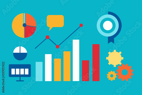 set of infographic elements for business