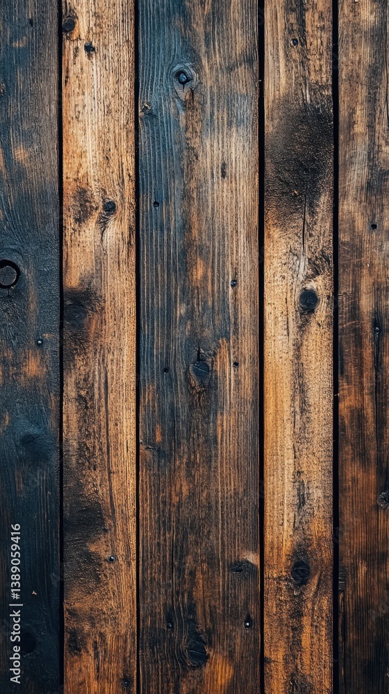 Rustic weathered wooden planks with rich texture and dark tones creating a vintage and natural background for design projects Rustic weathered wooden planks with rich texture and dark tones creating a vintage and natural background for design projects