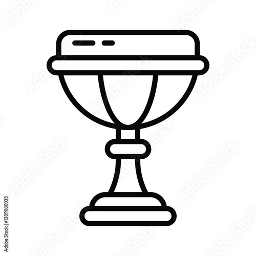 Have a look at this latest outline icon of holy grail