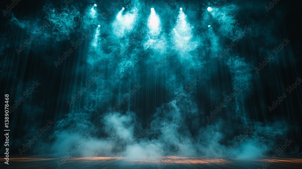 Obraz premium Stage Lighting, Smoky Atmosphere (1)