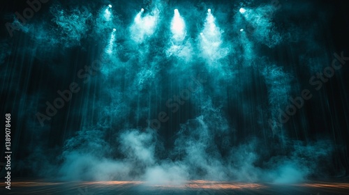 Wallpaper Mural Stage Lighting, Smoky Atmosphere (1) Torontodigital.ca