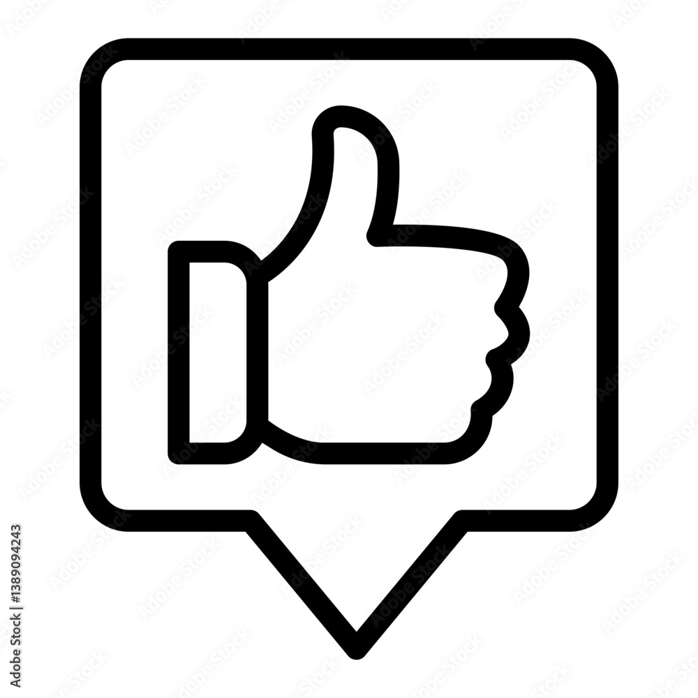 Obraz premium like Line Icon
