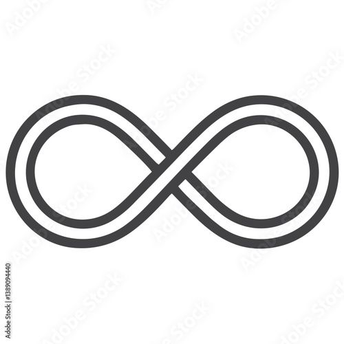 Infinity Symbol Icon for Eternal Love Content, Mathematical Resources, Spiritual Continuity Apps and Philosophical Exploration of Boundless Concepts