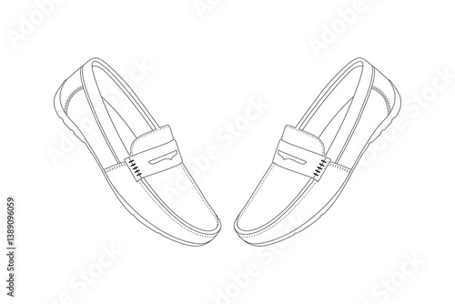 Shoes clipart, outline sport shoes, Shoe sketch, Sneakers vector, Sports wear, Shoes outline illustration, vector drawing. Shoe isolated on white background, vector illustration. Shoe line art, Loafer