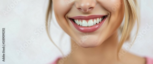 Smilling Women Face With Minimal Background