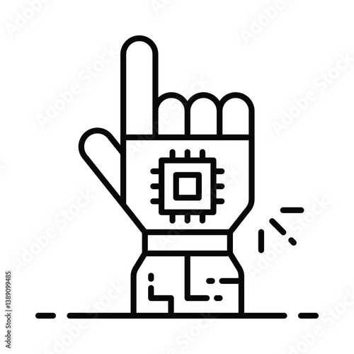 Self healing material vector outline icon. EPS 10 file