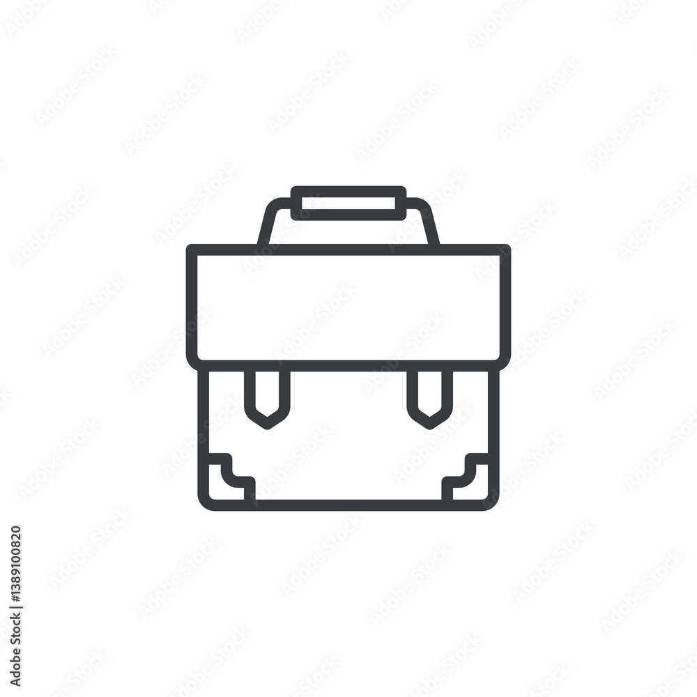 Briefcase, suitcase line icon Briefcase, suitcase line icon