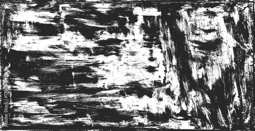 Obraz na płótnie Grunge texture pattern frame. Black design border. Old paper vector illustration. w salonie