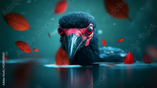 portrait of a woman in a red hat