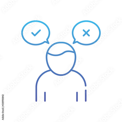 Decision Making Vector icon
