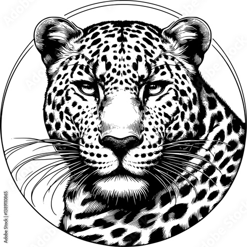 leopard vector illustration