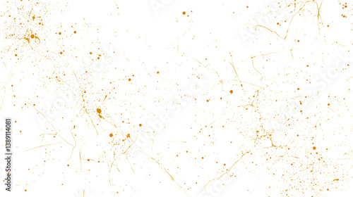 Abstract Gold Sparkles On Black Background Digital Illustration