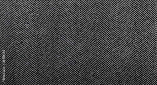 Close-up shot of a woven fabric texture with a repeating chevron pattern.