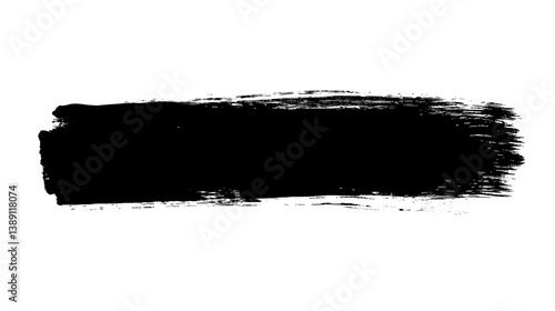 Abstract Grunge Brushstroke Texture Design On Black Background Illustration