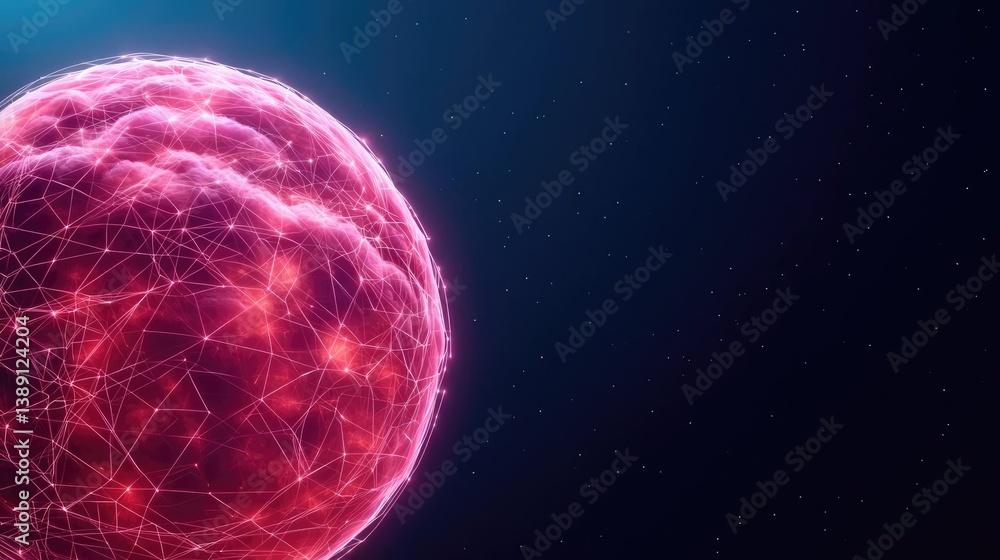 Clouds server driving intelligent system for globalization concept. Colorful digital sphere representing modern technology concepts. Clouds server driving intelligent system for globalization concept. Colorful digital sphere representing modern technology concepts.