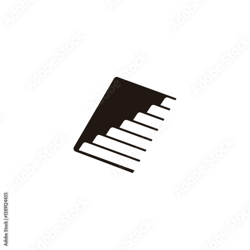 3d flat staircase basement geometric logo vector