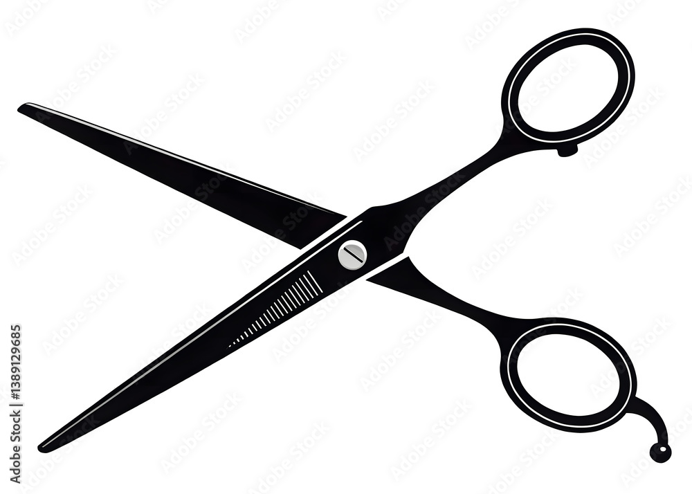 Open Black Hair Cutting Scissors
Open Black Hair Cutting Scissors