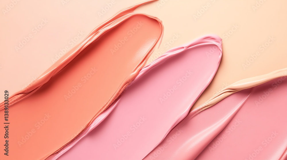 Vibrant paint swatches in diverse pastel tones. Vibrant paint swatches in diverse pastel tones.