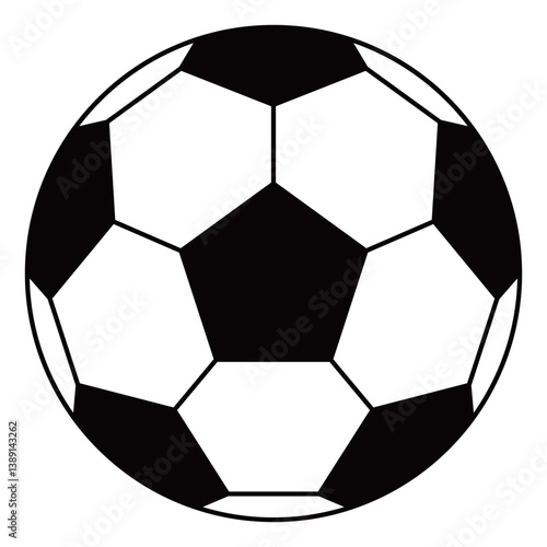 サッカーボール　イラスト　アイコン